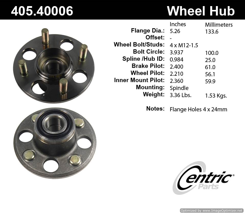 Centric 513034 405.40006 Premium Hub Assembly