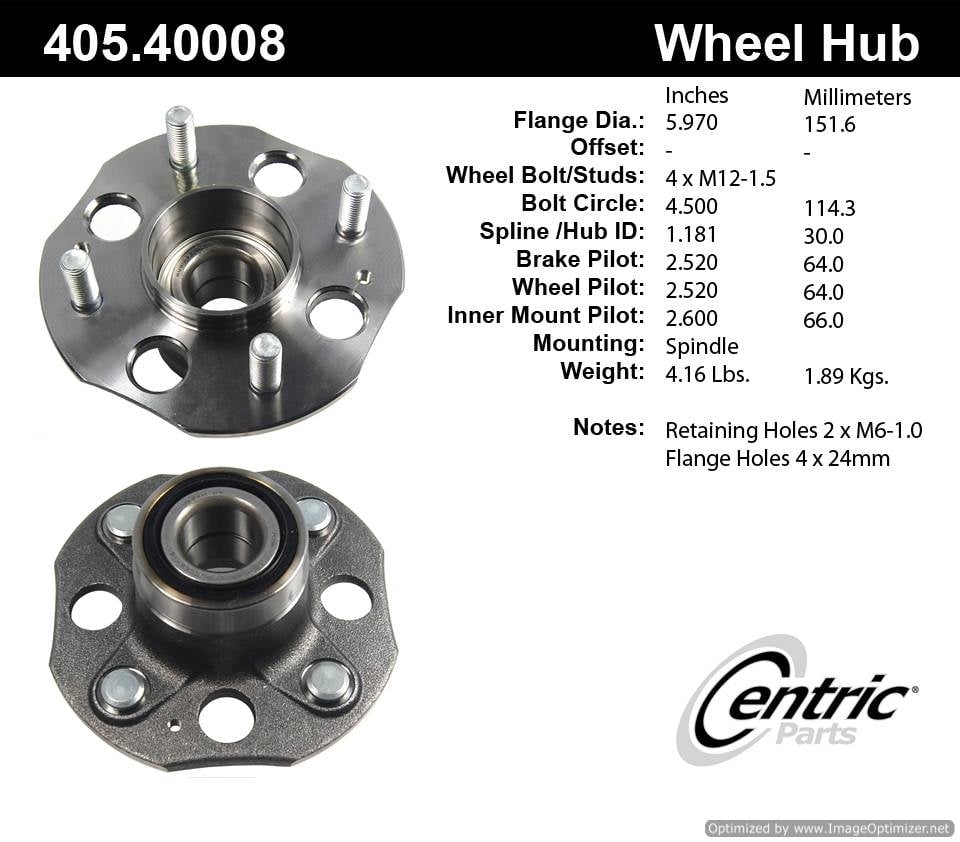 Centric 513080 405.40008 Premium Hub Assembly