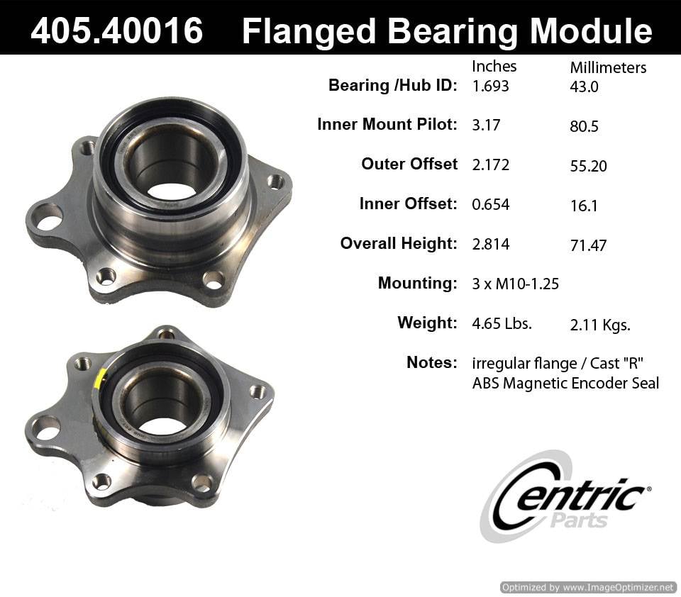 Centric BM500014 405.40016 Premium Flanged Bearing