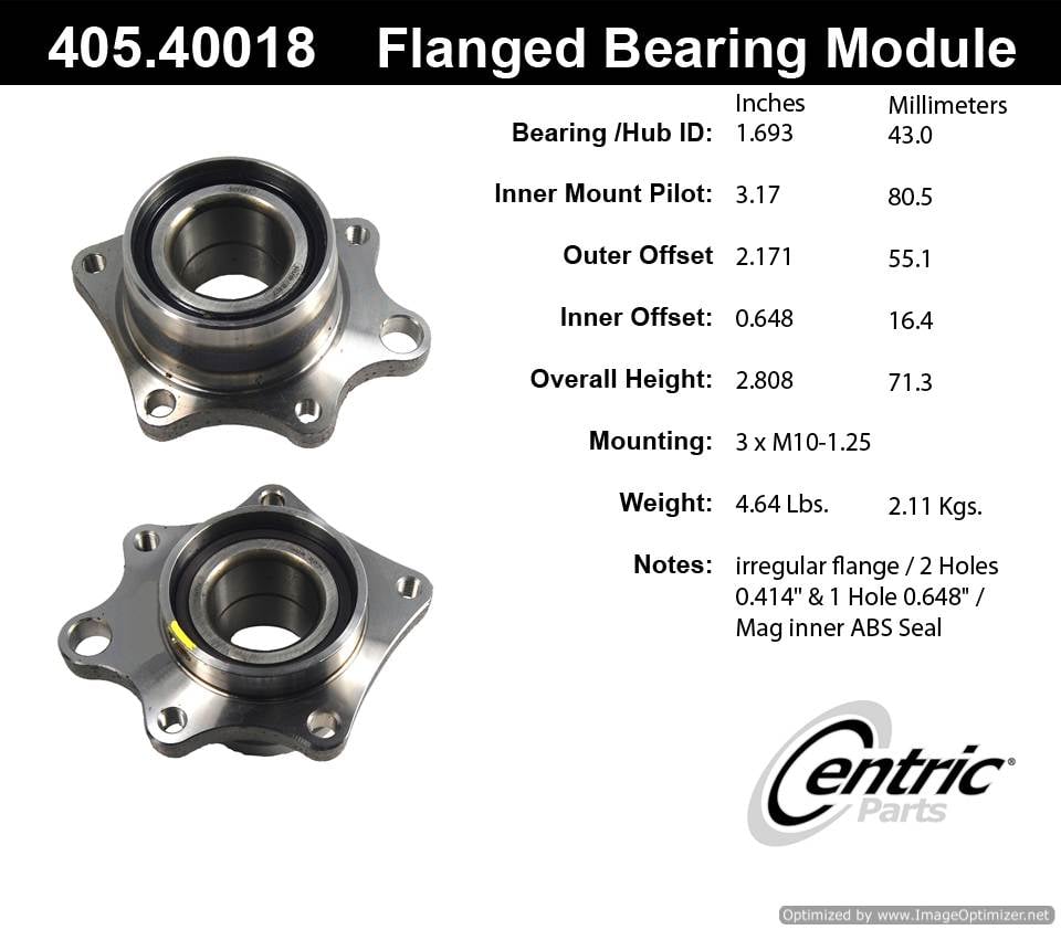 Centric BM500003 405.40018 Premium Flanged Bearing