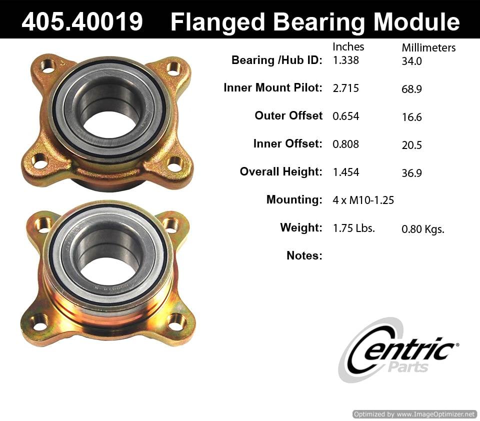 Centric BM513161 405.40019 Premium Flanged Bearing