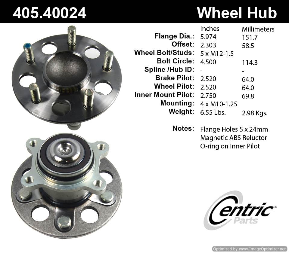 Centric 512322 405.40024 Premium Hub Assembly