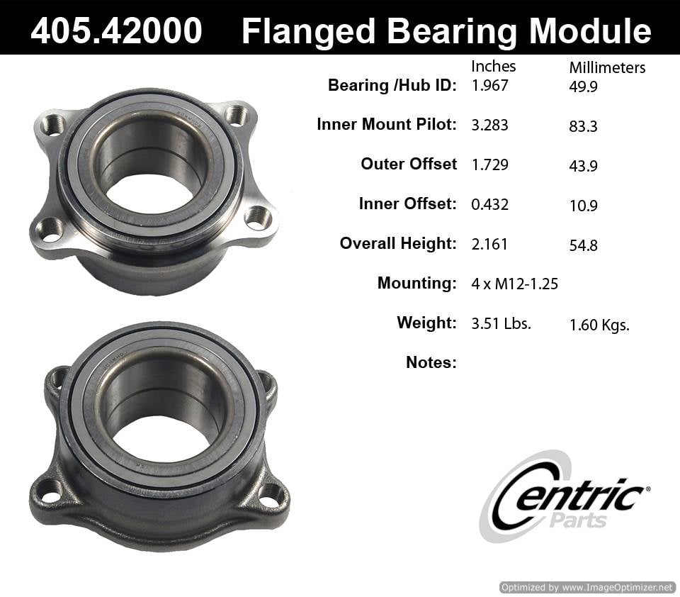 Centric BM500005 405.42000 Premium Flanged Bearing