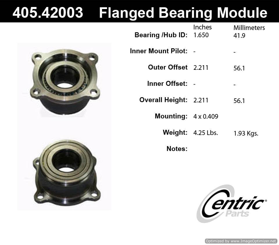 Centric BM500022 405.42003 Premium Flanged Bearing