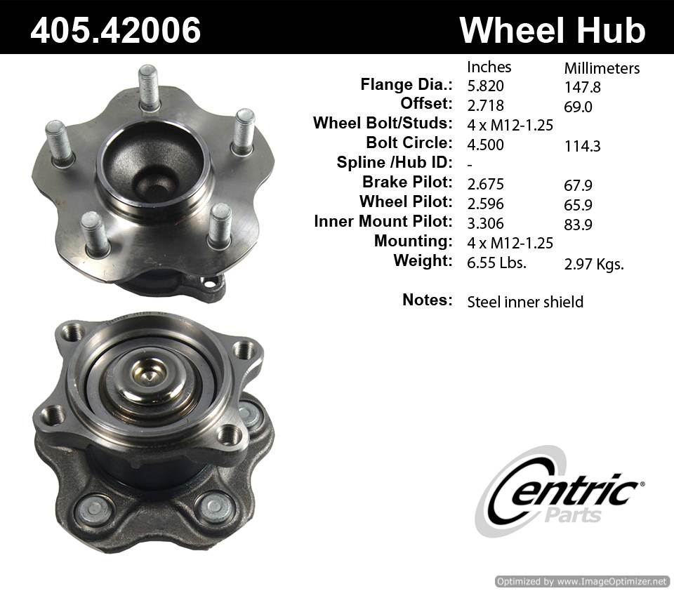Centric HA590279 405.42006 Premium Hub Assembly