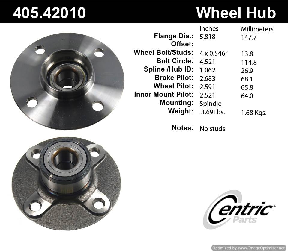 Centric HA590110 405.42010 Premium Hub Assembly