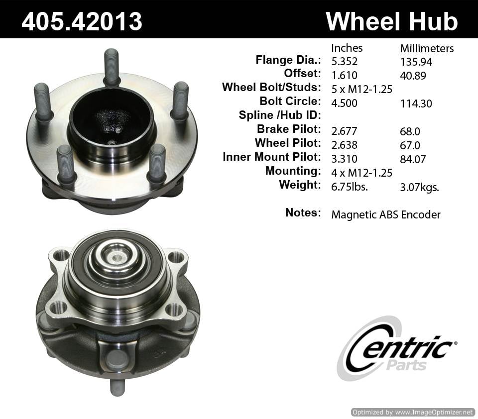 Centric HA590027 405.42013 Premium Hub Assembly