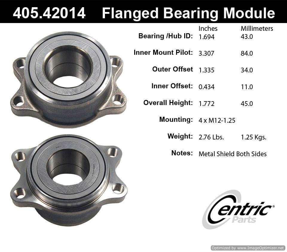 Centric BM500006 405.42014 Premium Flanged Bearing