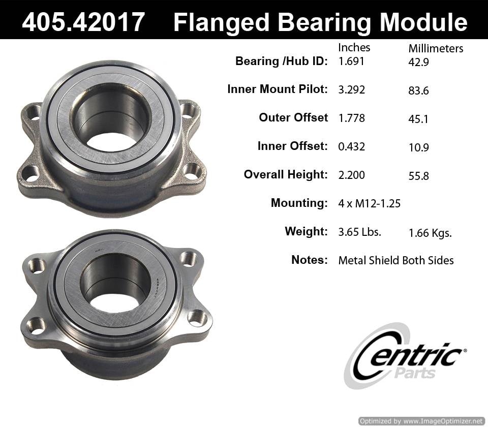 Centric BM500004 405.42017 Premium Flanged Bearing