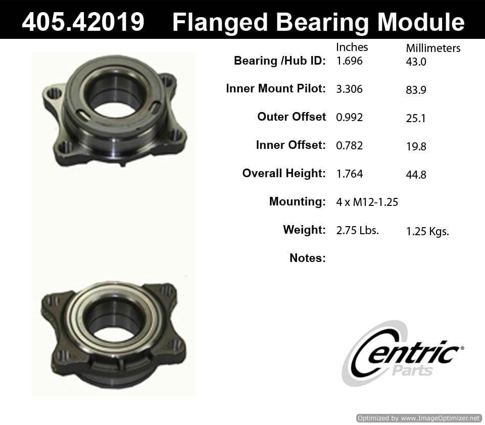 Centric BM500013 405.42019 Premium Flanged Bearing