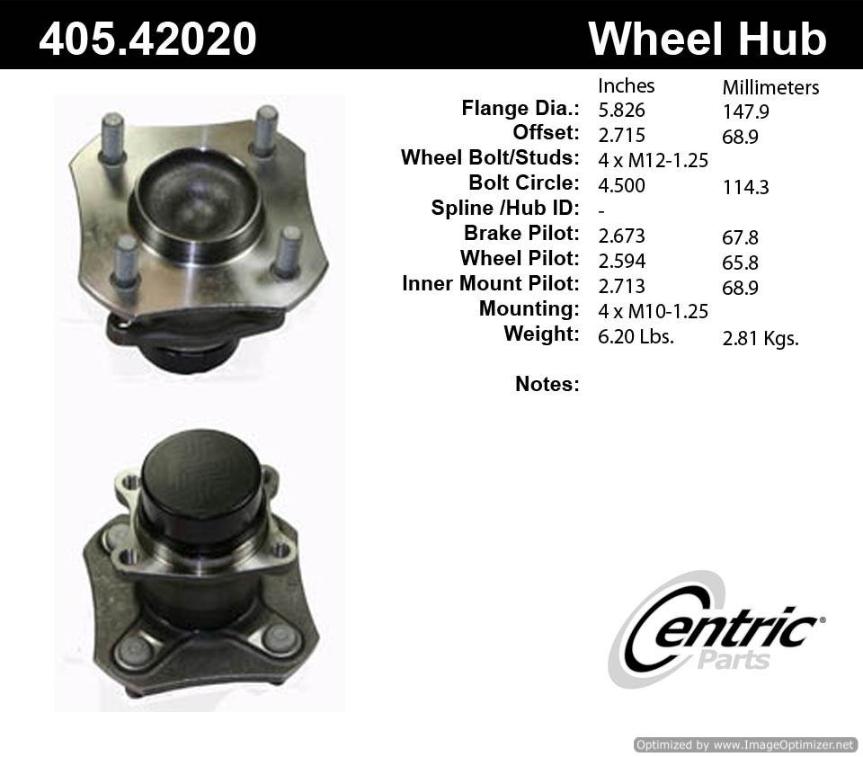 Centric HA590286 405.42020 Premium Hub Assembly