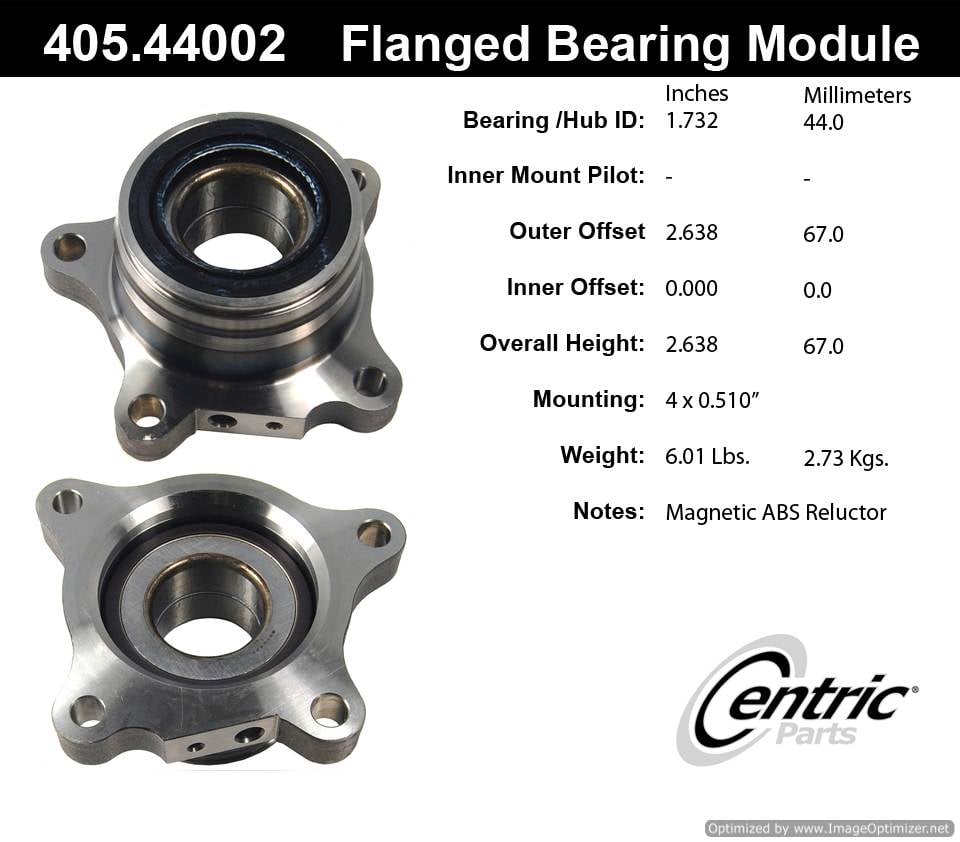 Centric HA594246 405.44002E Standard Flanged Bearing