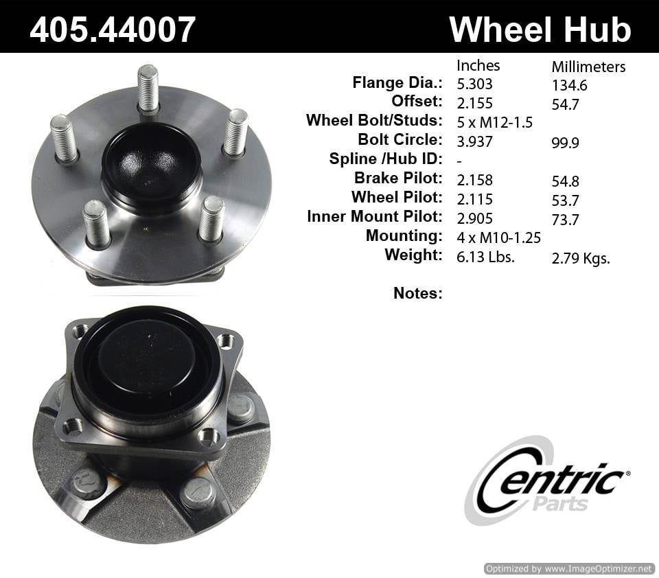 Centric 512218 405.44007 Premium Hub Assembly