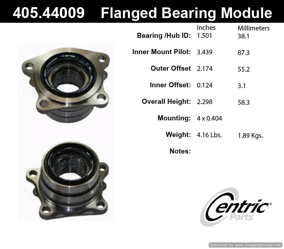 Centric 512038 405.44009E Standard Flanged Bearing