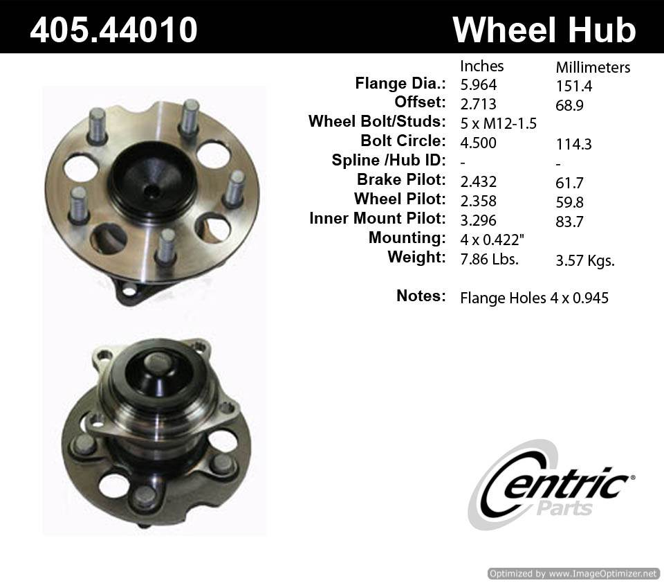 Centric HA594241 405.44010 Premium Hub Assembly