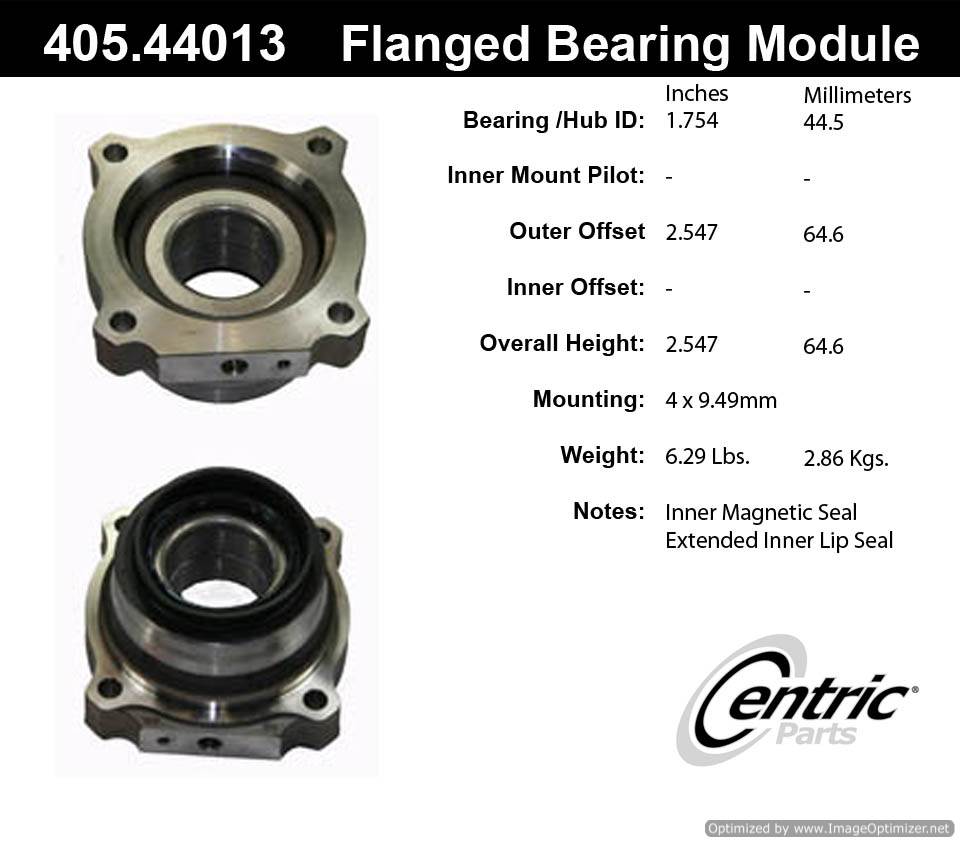 Centric 512295 405.44013 Premium Flanged Bearing