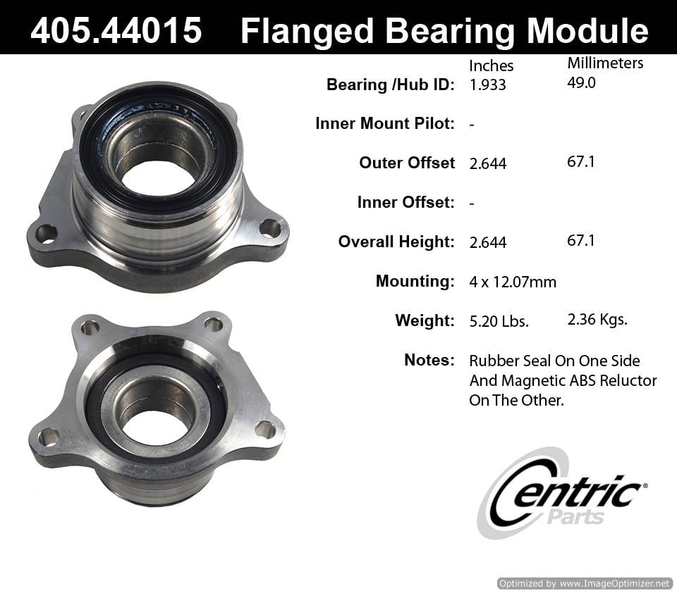 Centric BM500016 405.44015 Premium Flanged Bearing