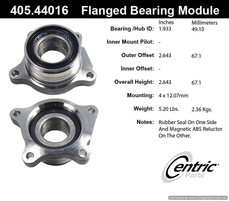 Centric BM500015 405.44016 Premium Flanged Bearing