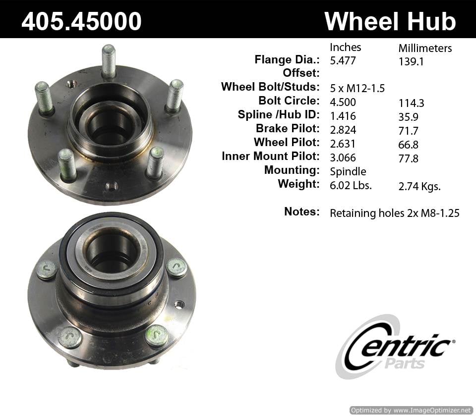 Centric HA590095 405.45000 Premium Hub Assembly