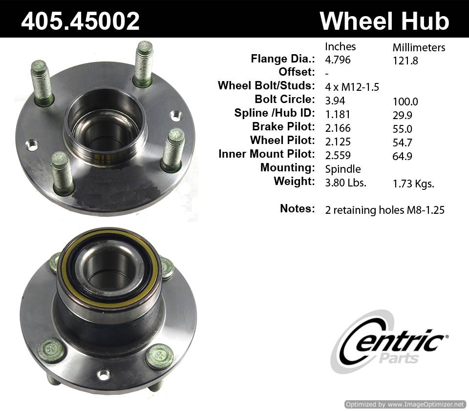 Centric 513030 405.45002 Premium Hub Assembly