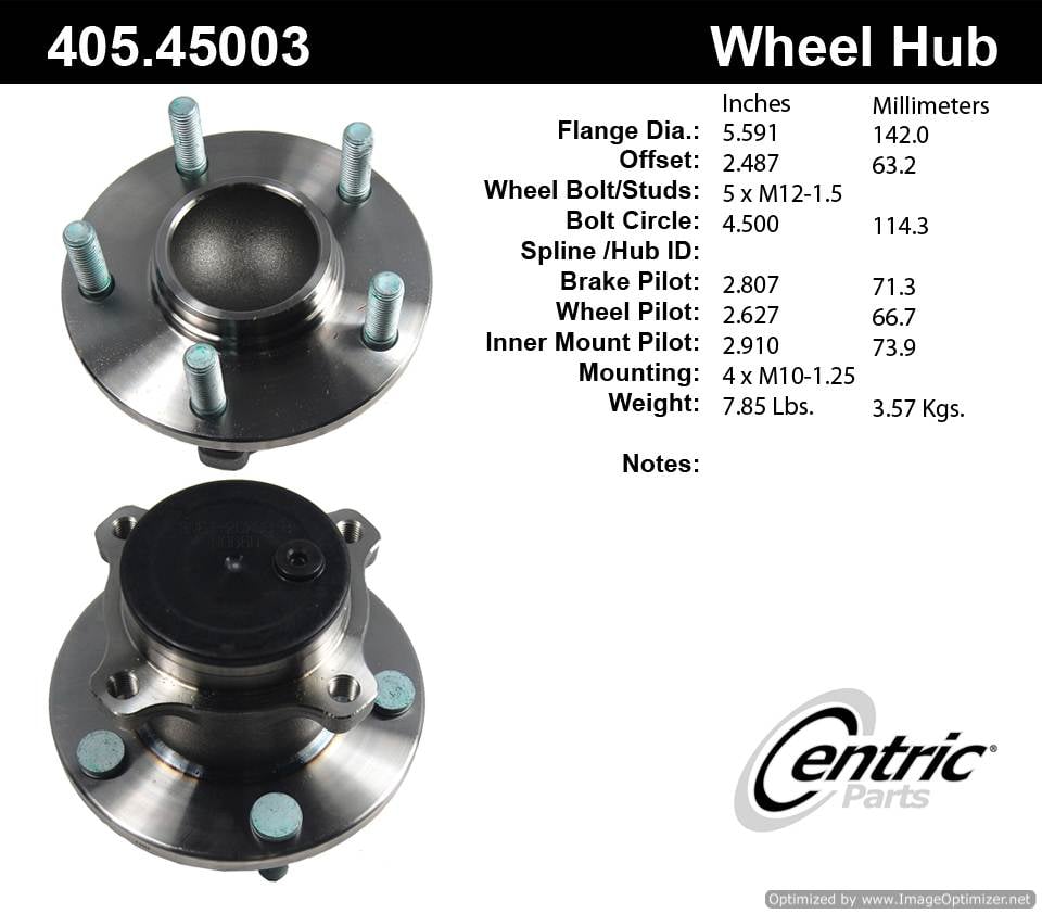 Centric HA590098 405.45003 Premium Hub Assembly