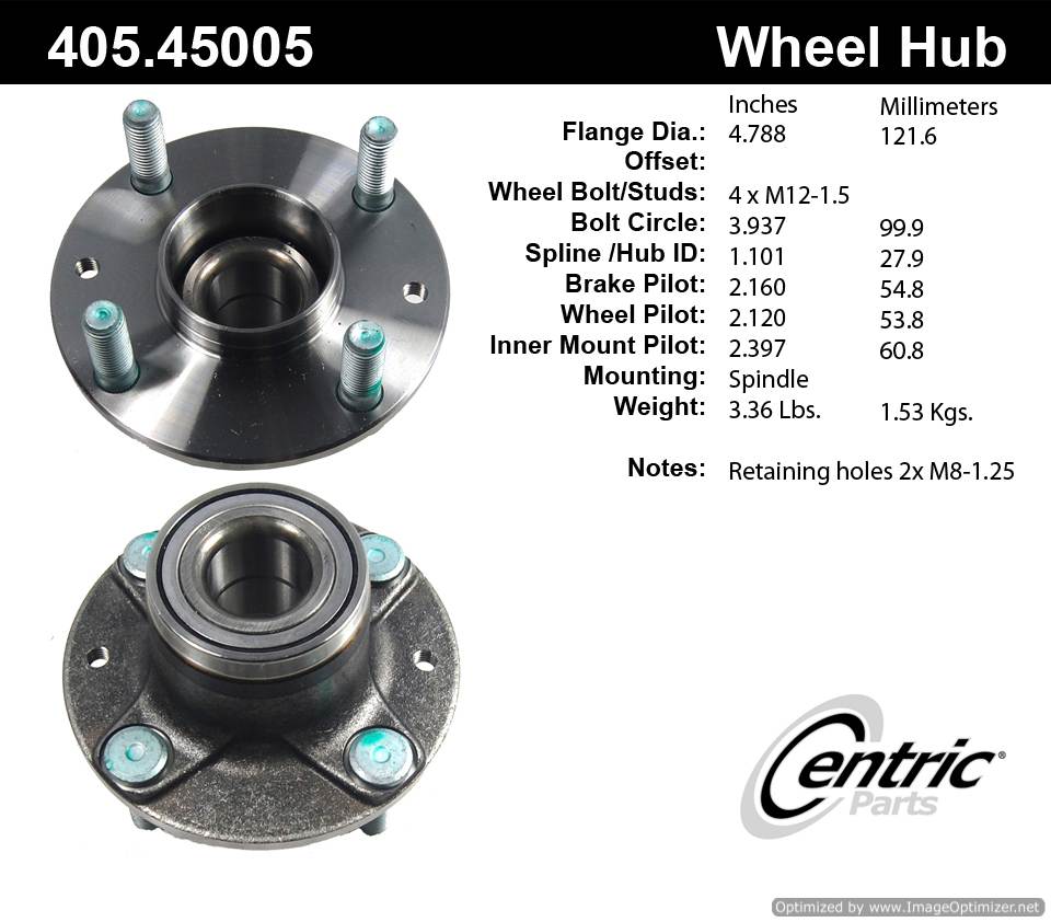 Centric 513152 405.45005 Premium Hub Assembly