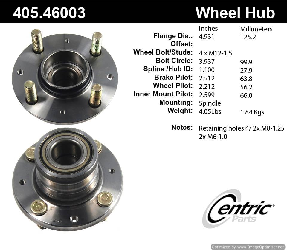 Centric 512033 405.46003E Standard Hub Assembly