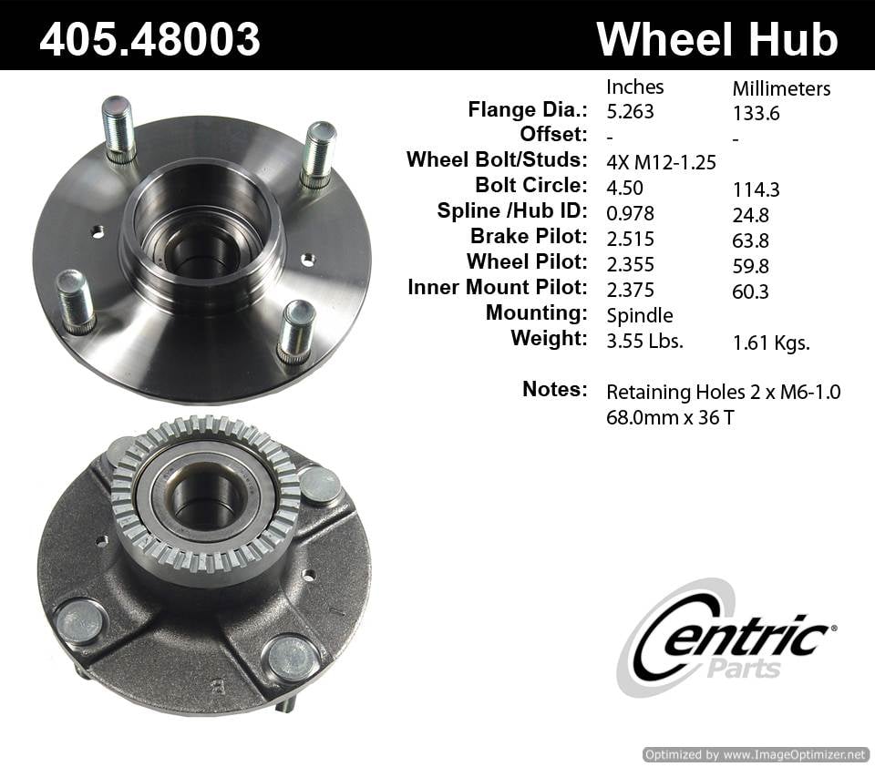 Centric 512204 405.48003 Premium Hub Assembly