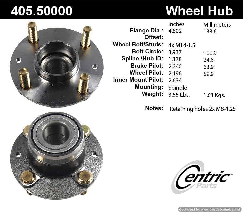 Centric 512200 405.50000 Premium Hub Assembly