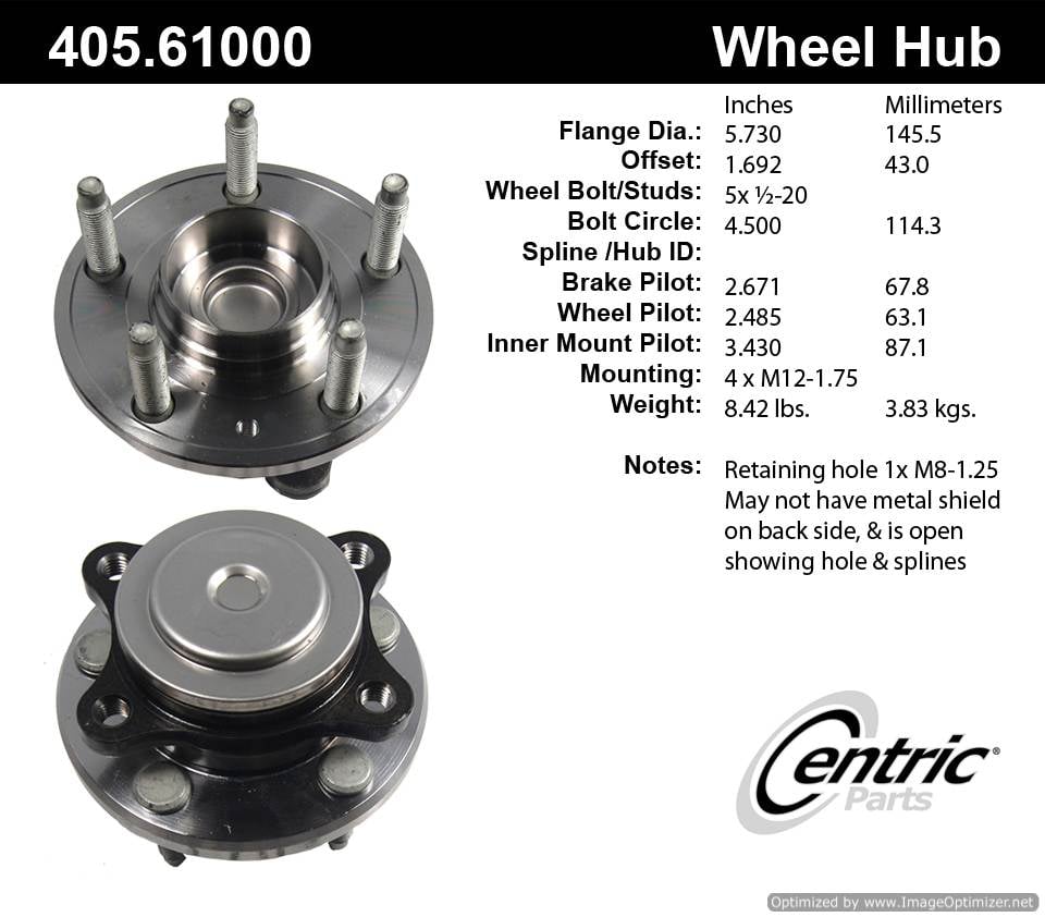 Centric 512299 405.61000 Premium Hub Assembly