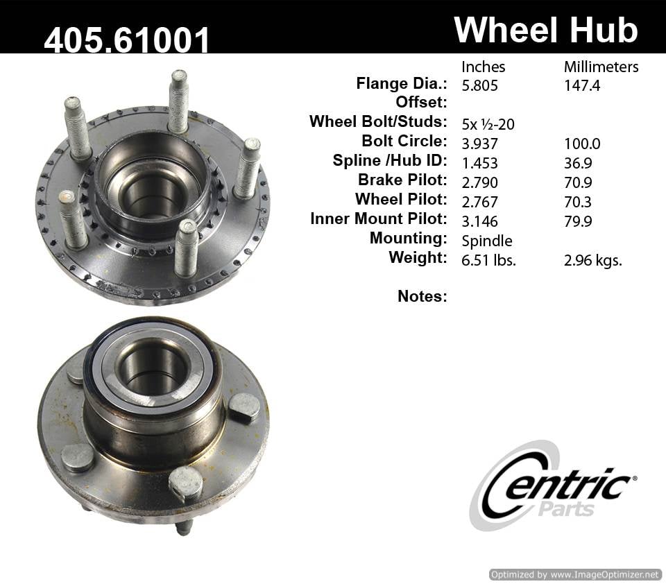 Centric HA590026 405.61001 Premium Hub Assembly