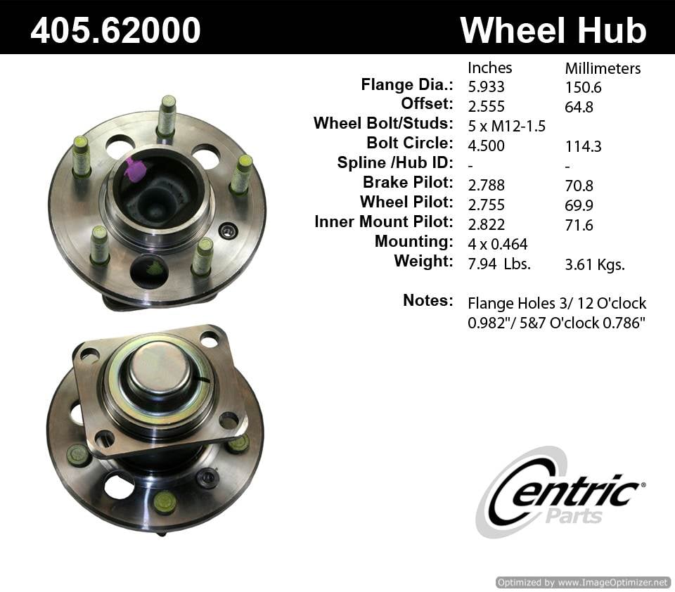 Centric 512221 HA590074 512245 405.62000 Premium Hub Assembly