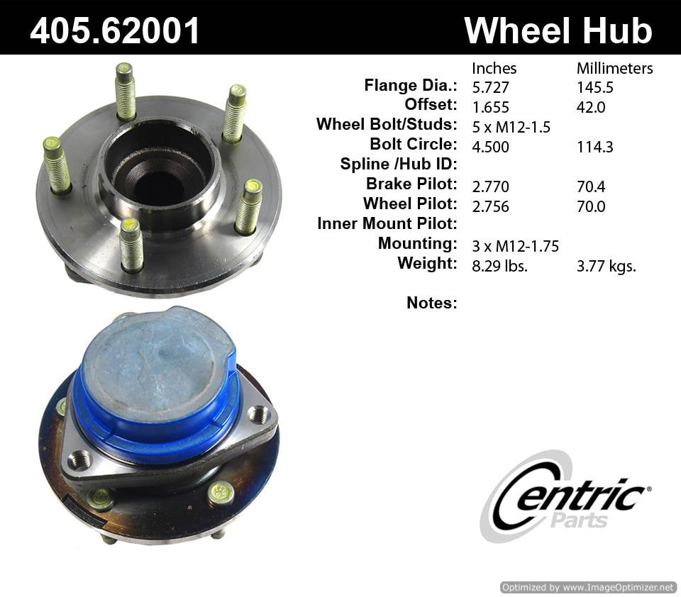 Centric 512236 405.62001 Premium Hub Assembly