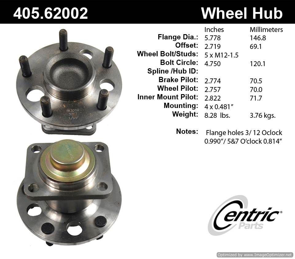 Centric 513009 405.62002E Standard Hub Assembly