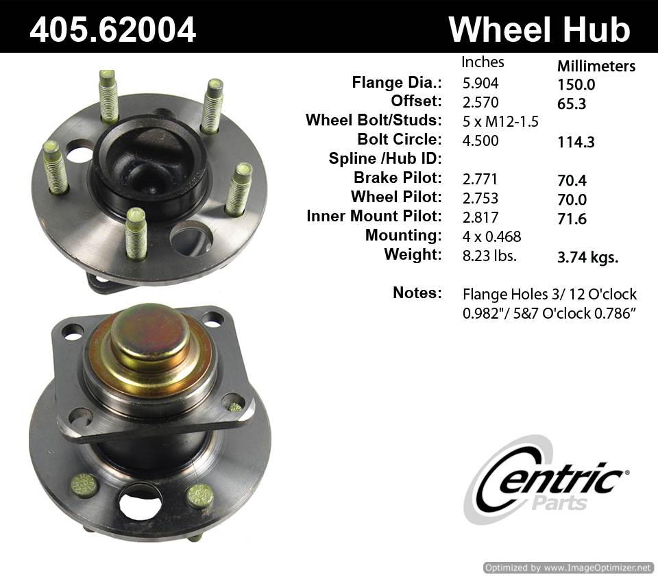 Centric 513018 405.62004 Premium Hub Assembly