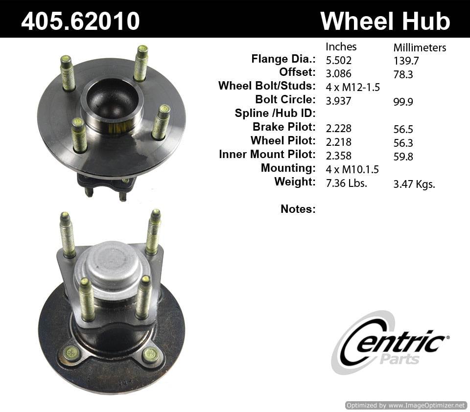 Centric HA590067 512248 405.62010 Premium Hub Assembly