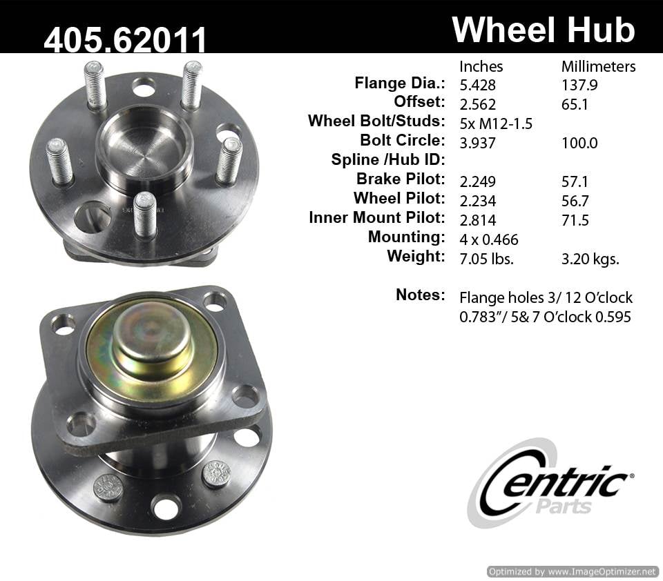 Centric 513003 405.62011 Premium Hub Assembly