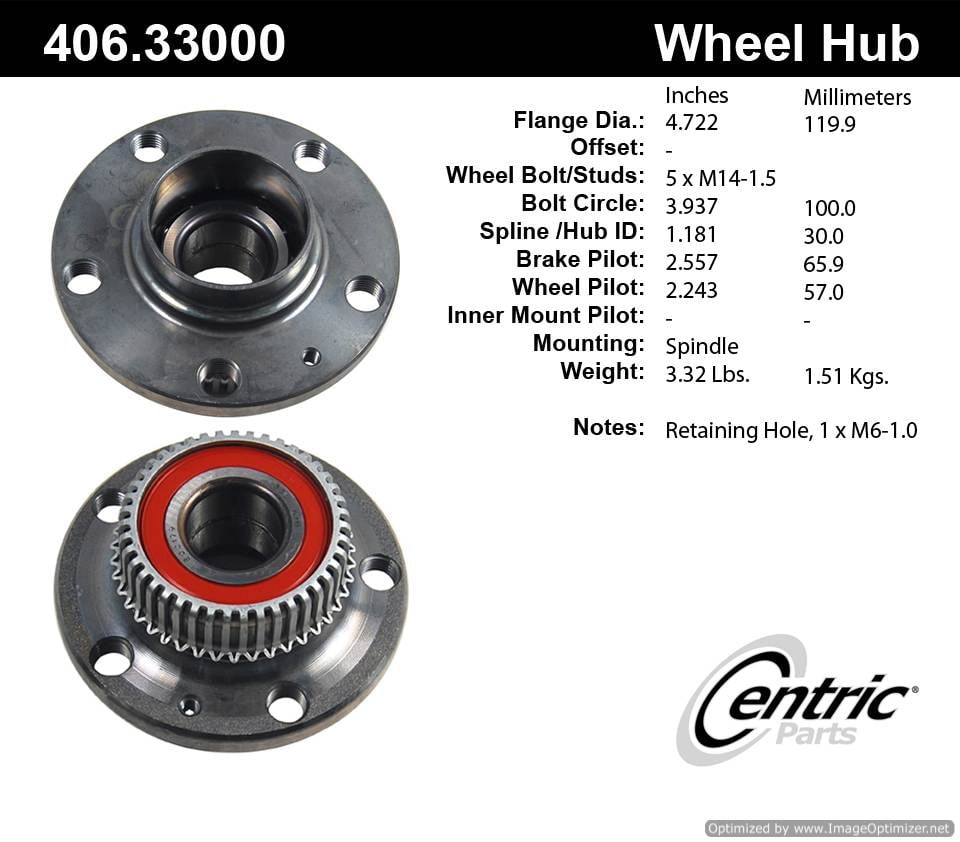 Centric 512012 406.33000E Standard Hub Assembly