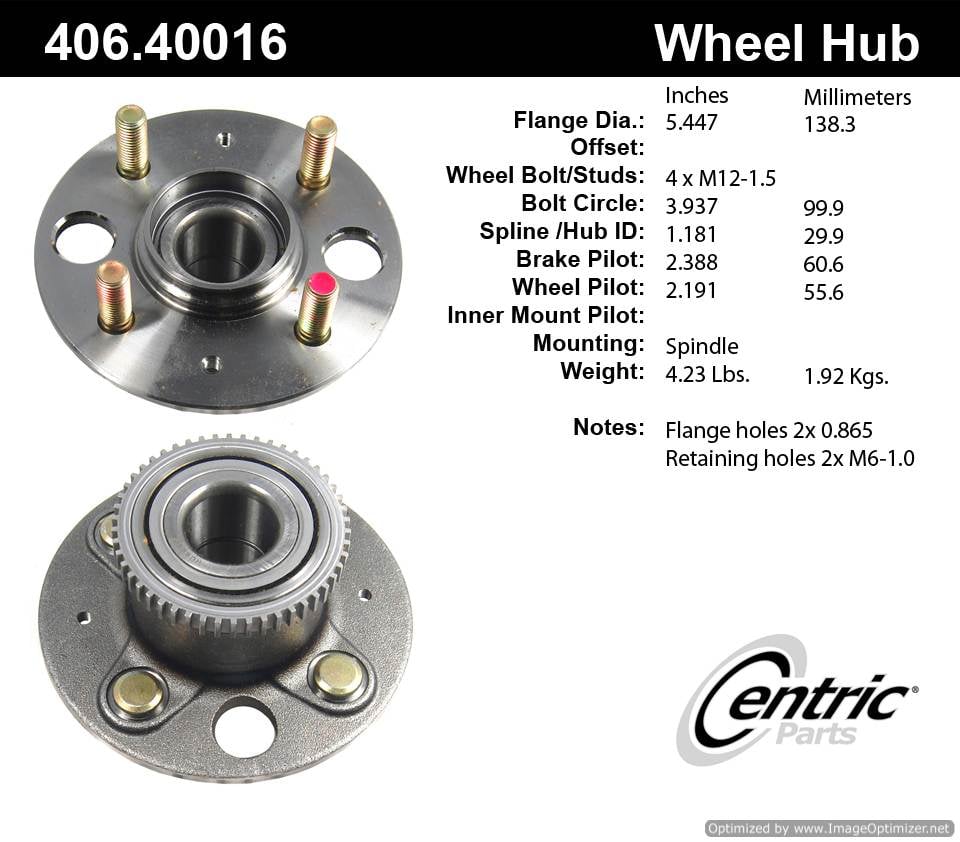 Centric HA590009 406.40016 Premium Hub Assembly