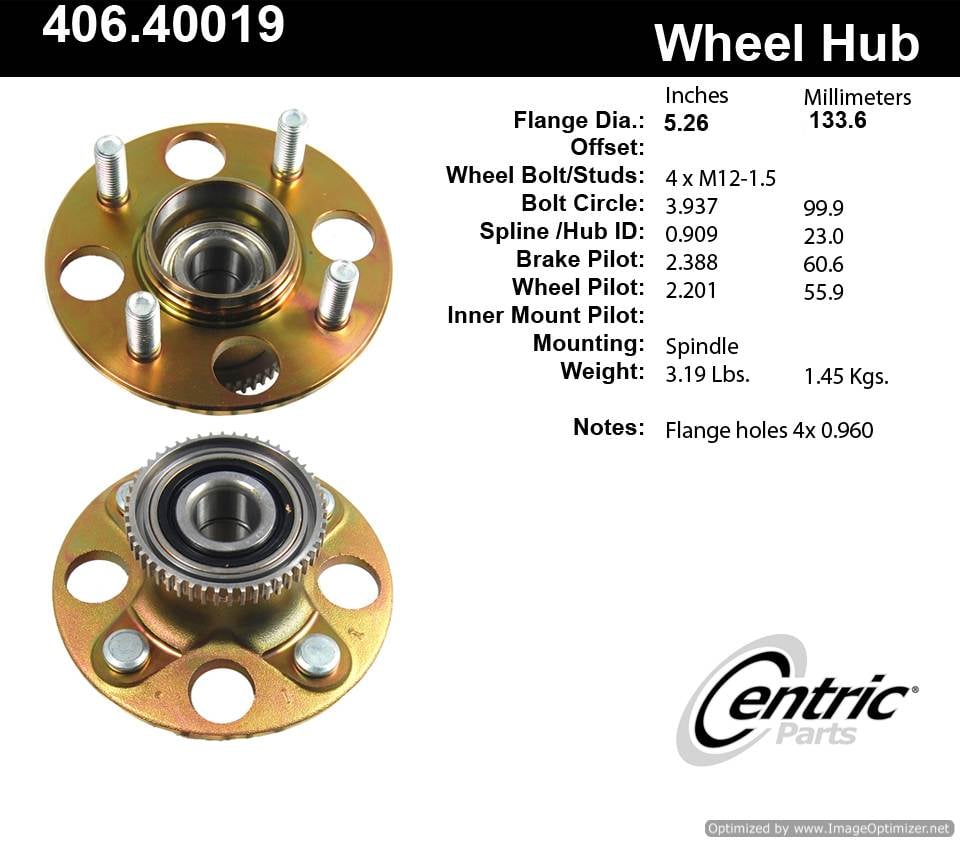 Centric HA590008 406.40019E Standard Hub Assembly