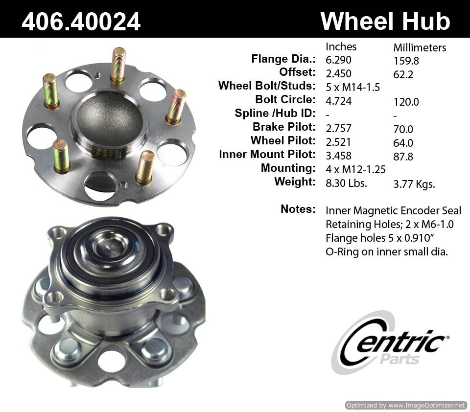 Centric HA590151 406.40024 Premium Hub Assembly