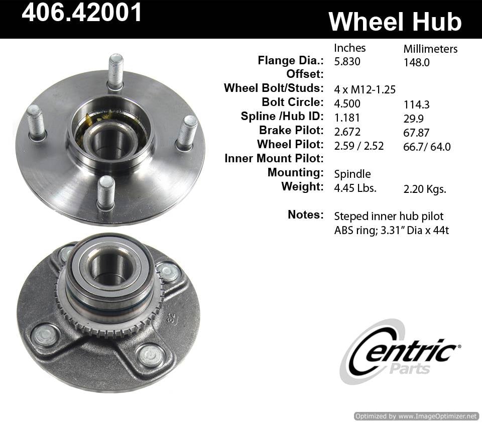 Centric HA590123 406.42001 Premium Hub Assembly