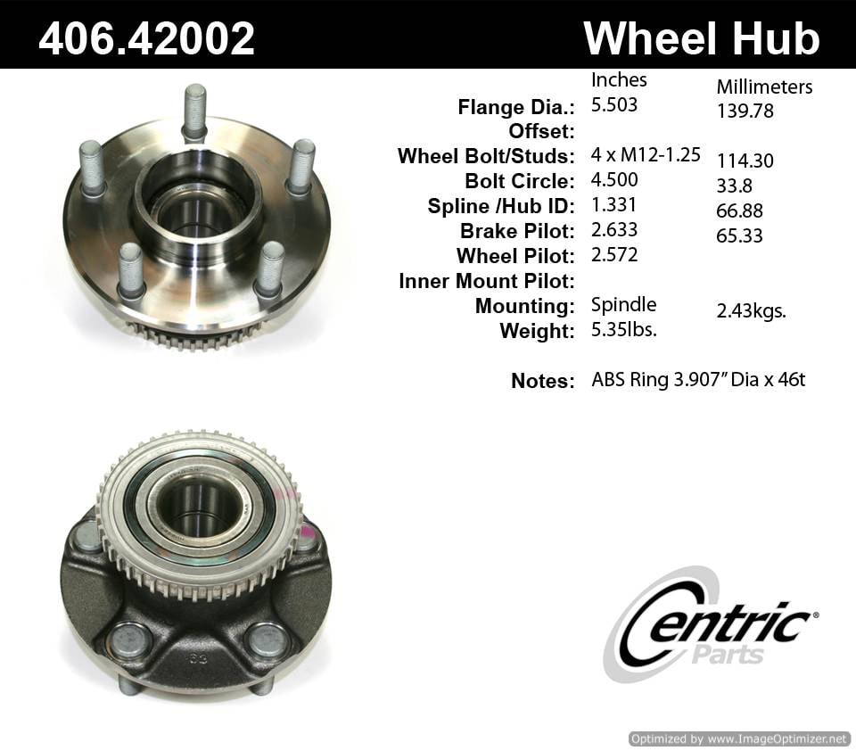 Centric HA590126 406.42002 Premium Hub Assembly