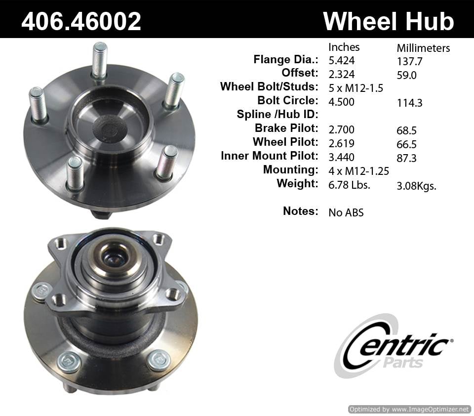 Centric HA590129 406.46002 Premium Hub Assembly