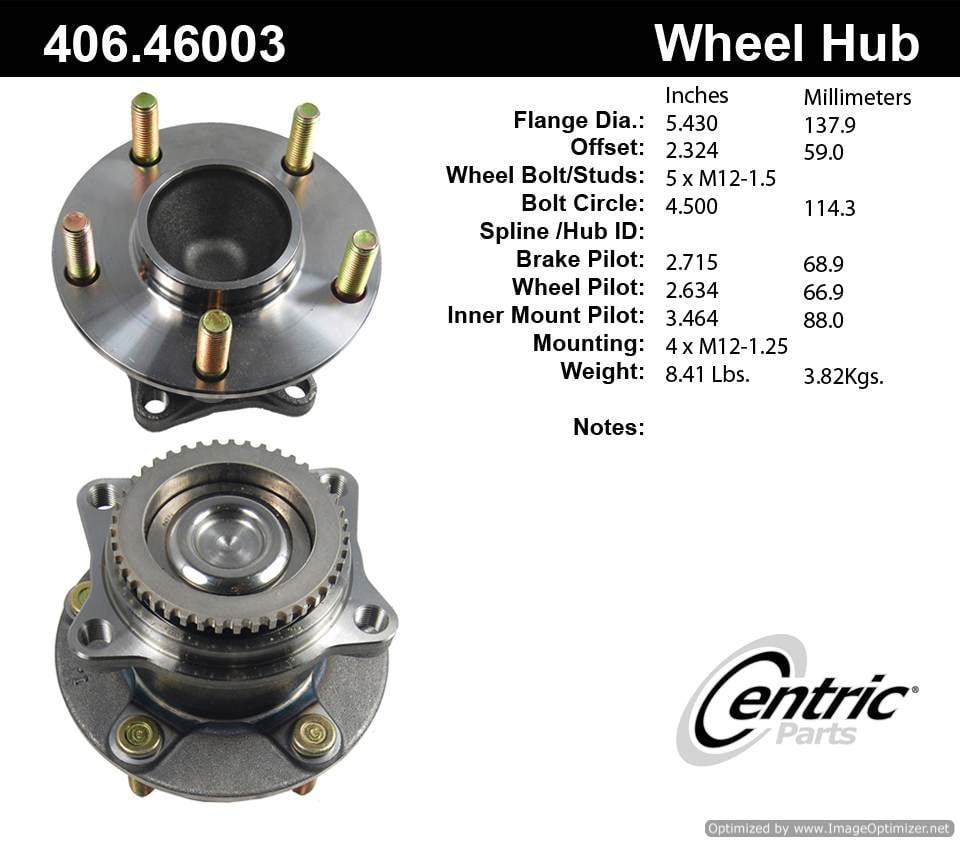 Centric HA590120 406.46003 Premium Hub Assembly