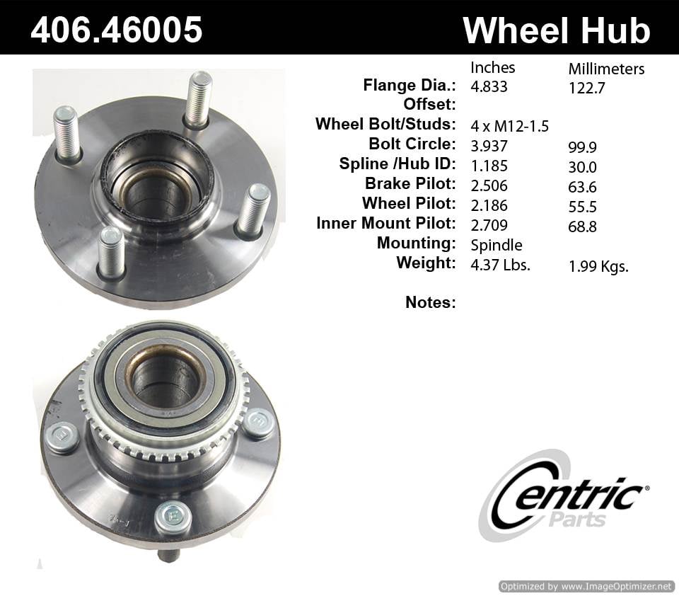 Centric HA590104 406.46005 Premium Hub Assembly