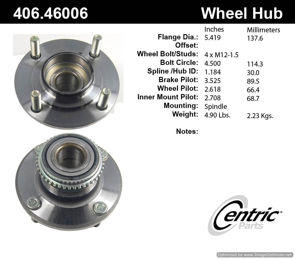 Centric HA590101 406.46006 Premium Hub Assembly