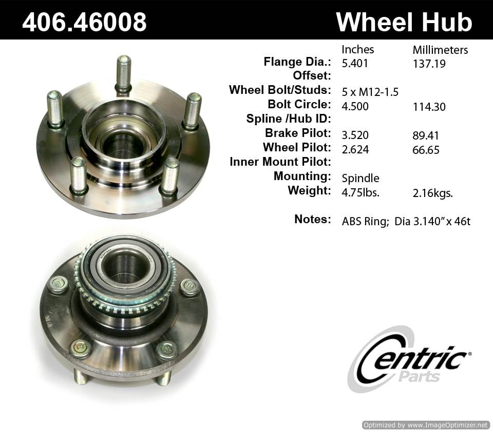 Centric HA590103 406.46008 Premium Hub Assembly