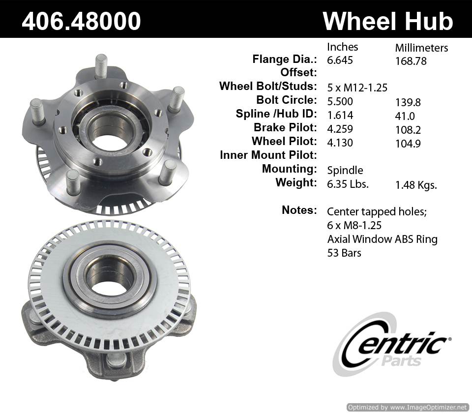 Centric 513193 406.48000 Premium Hub Assembly