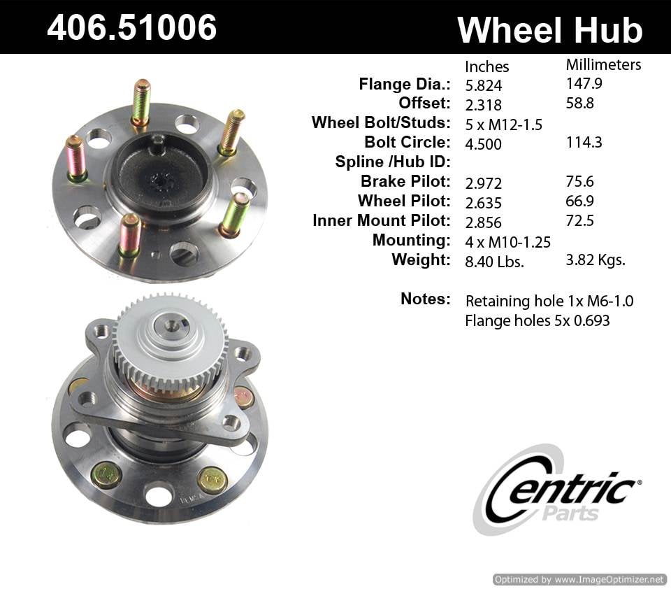 Centric 512265 406.51006 Premium Hub Assembly